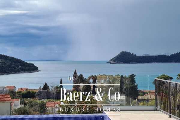 photo 24 Lopud – A luxury stone villa for sale with a panoramic view of the sea and islands.