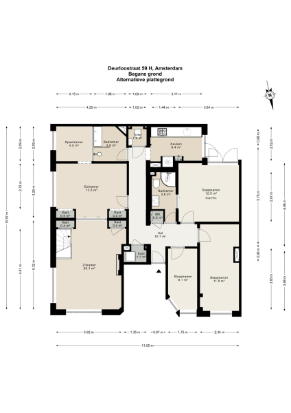 Floor Plan 3 - Deurloostraat 59 H
