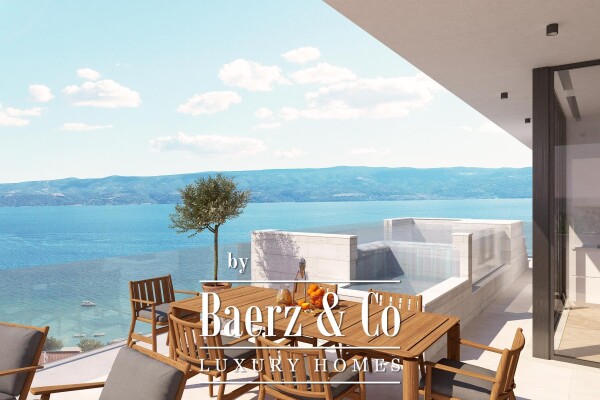 photo 17 Duće, luxurious Penthouse in a new building with a swimming pool and an open sea view