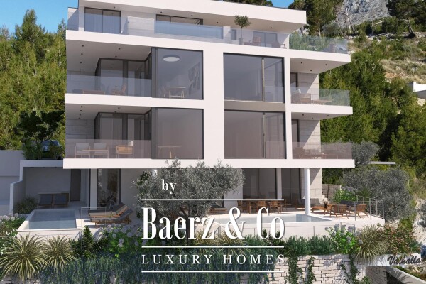 photo 3 Duće, new construction, luxurious apartment with pool and open sea view S1