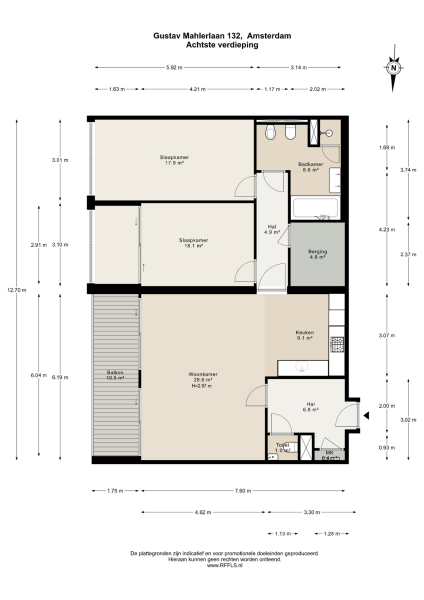 Floor Plan 1 - Gustav Mahlerlaan 132