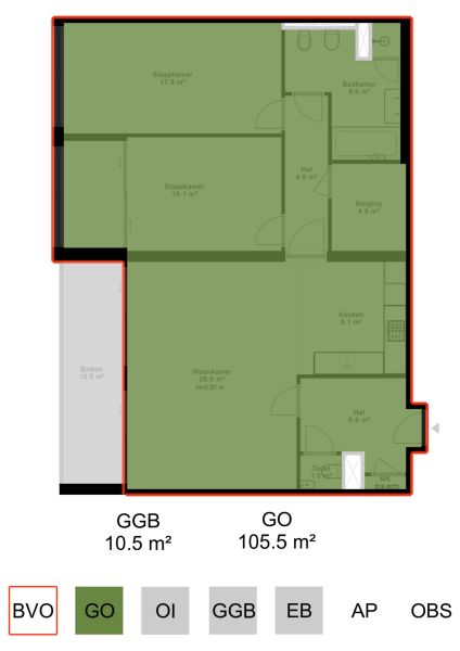Floor Plan 3 - Gustav Mahlerlaan 132