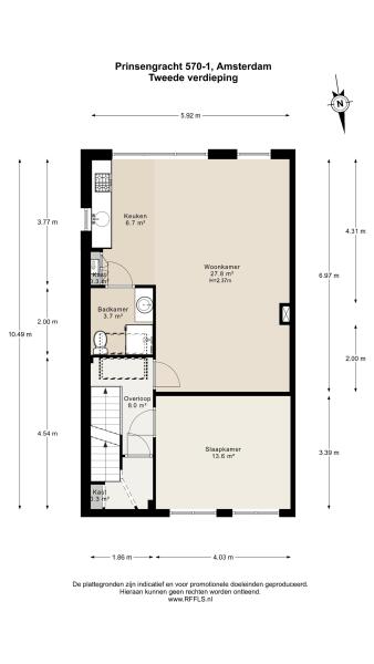 Floor Plan 3 - Prinsengracht 570 1