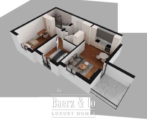 photo 7 Apartment under Construction in a Calm Area in Becici