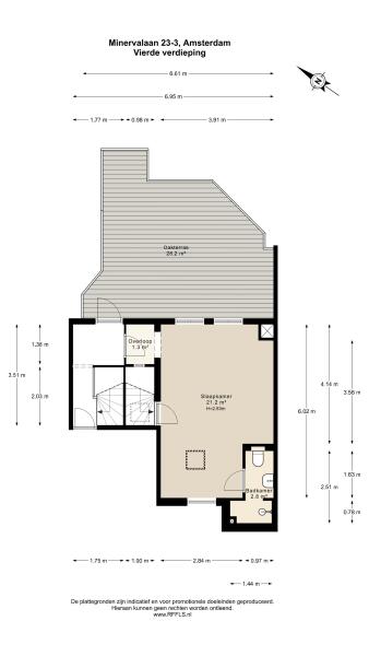 Floor Plan 2 - Minervalaan 23 3