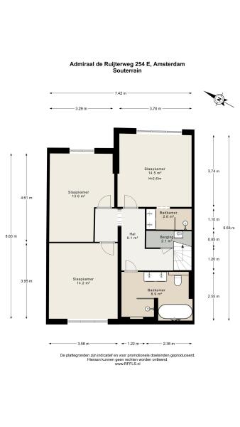 Floor Plan 4 - Admiraal De Ruijterweg 254 E